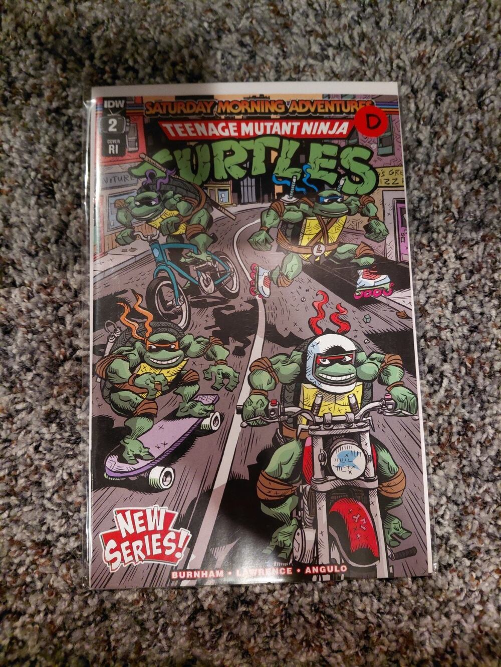 TEENAGE MUTANT NINJA TURTLES SATURDAY MORNING ADVENTURES # 2 IDW 2023 RI VARIANT
